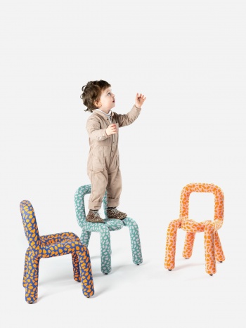 Chaise enfant Mini Bold x Milk Moustache - marron