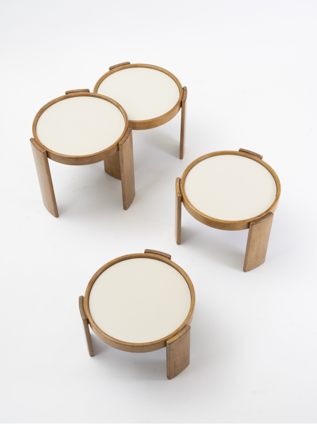 Nesting coffee tables model 780 Gianfranco Frattini Cassina
